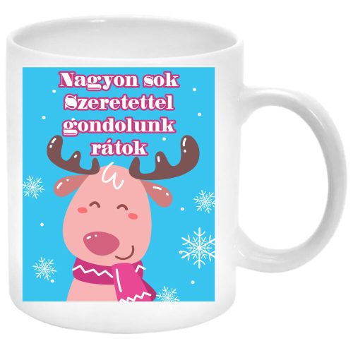 szeretettel-gondolunk-rátok-rénszarvasos-jókívánság-Bögre-feliratozható