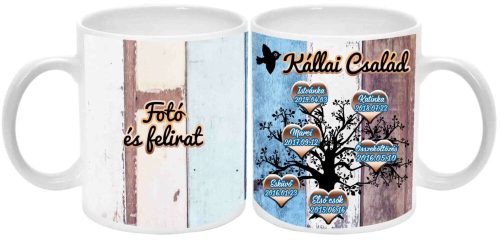 családfa-Bögre-feliratozható