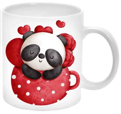 pandás-pöttyös-Bögre-feliratozható