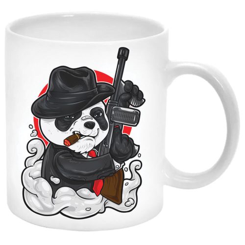 Gengszterpanda-Bögre-feliratozható