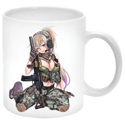 Anime-harcos-lány-Bögre-feliratozható
