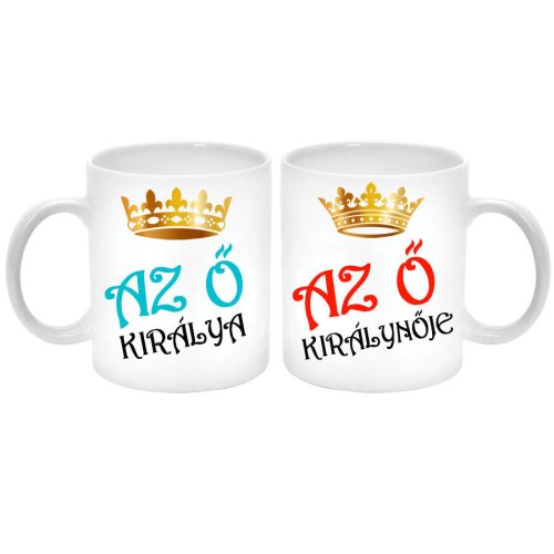 Az-ő-királya-és-királynője-páros-bögre-feliratozható