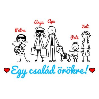Puzzle-Egy-család-örökre-kutyás-grafikával