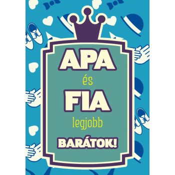 Puzzle-Apa-és-Fia-legjobb-barátok-grafikával