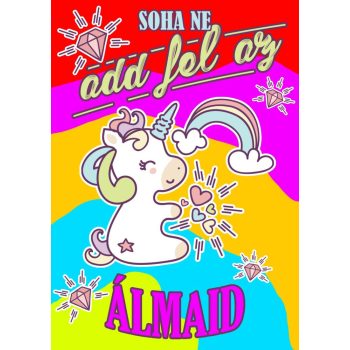 Puzzle-soha-ne-add-fel-az-álmaid-unikornisos-grafikával