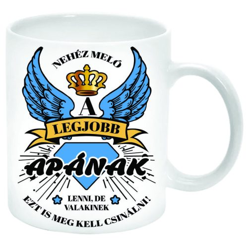 Nehéz-meló-a-legjobb-apának-lenni-Bögre-feliratozható
