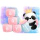 Puzzle-pandás-cumisüveggel