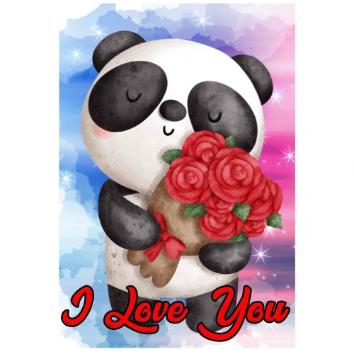 Puzzle-pandás-i-love-you