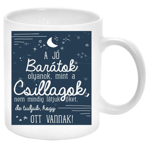 A-barátok-olyanok-mint-a-csillagok-Bögre-feliratozható
