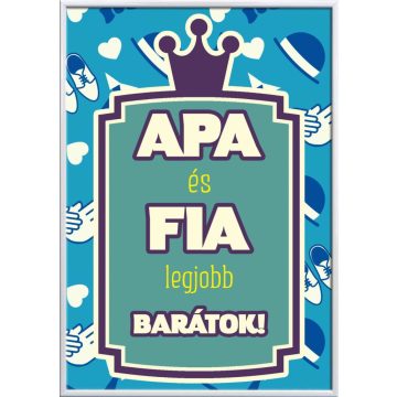 Falikép-apa-és-fia-legjobb-barátok-módosítható-felirattal