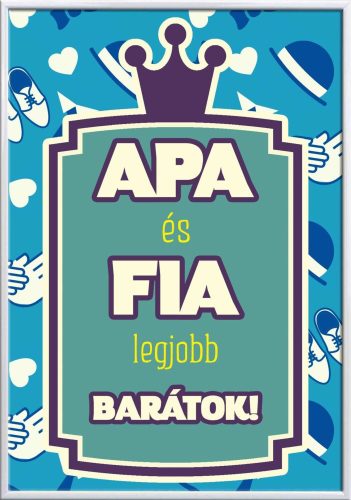 Falikép-apa-és-fia-legjobb-barátok-módosítható-felirattal