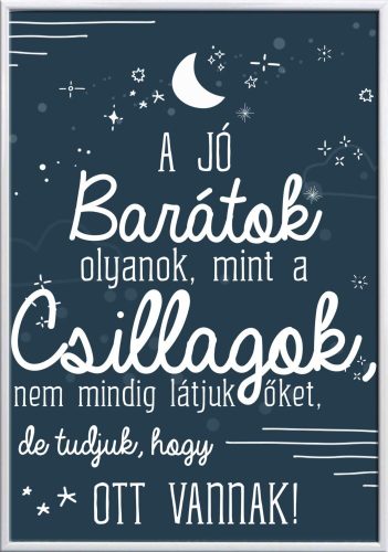 Falikép-a-barátok-olyanok-mint-a-csillagok-módosítható-felirattal