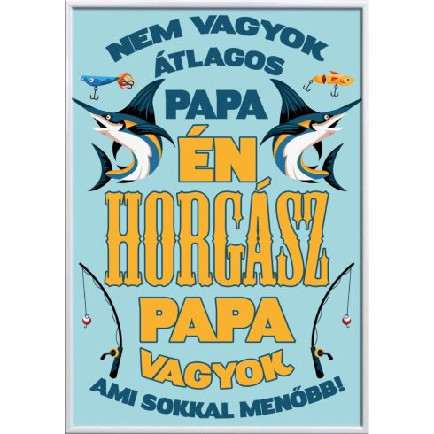 Falikép-horgász-papa-vagyok-módosítható-felirattal