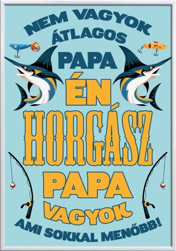 Falikép-horgász-papa-vagyok-módosítható-felirattal