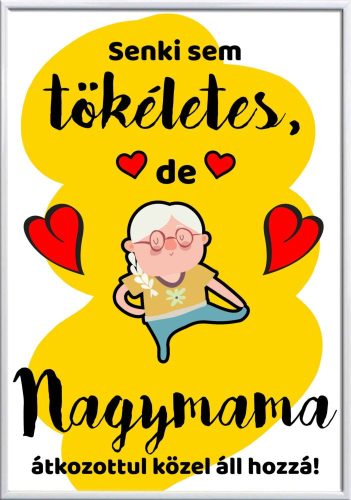 Falikép-senki-sem-tökéletes-de-nagymama-módosítható-felirattal