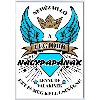 Falikép-nehéz-meló-nagypapának-lenni-módosítható-felirattal