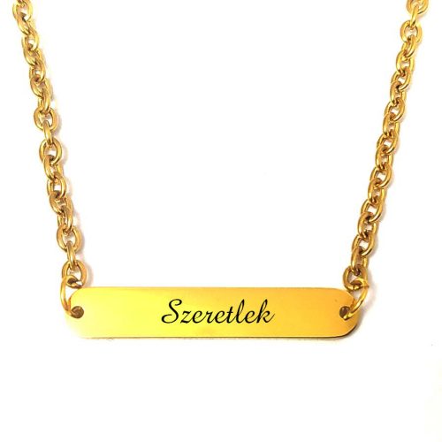 Szeretlek-feliratú-nyaklánc-tüköracél-lapocskával