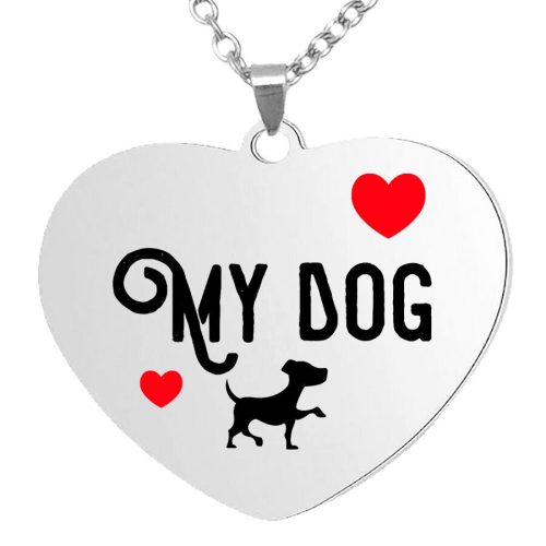 love-my-dog-medál-lánccal-több-színben-és-formában-