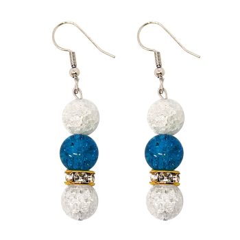 hegyikristály-fülbevaló