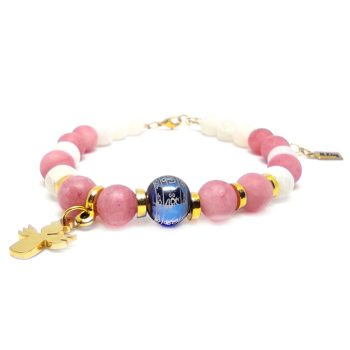 Om-Mani-Padme-Pink-Jade-és-Fehér-tűz-achát-karkötő