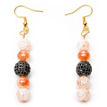 hegyikristály-fülbevaló