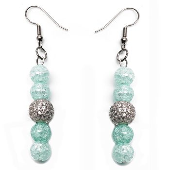 hegyikristály-fülbevaló