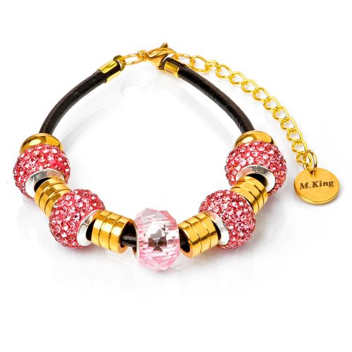 Maria-King-Bor-és-nemesacél-karköto-shamballa-kristalyos-diszekkel
