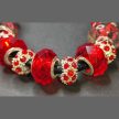 Maria-King-Bőr-shamballa-karkötő-virágos-díszekkel-márkadobozzal