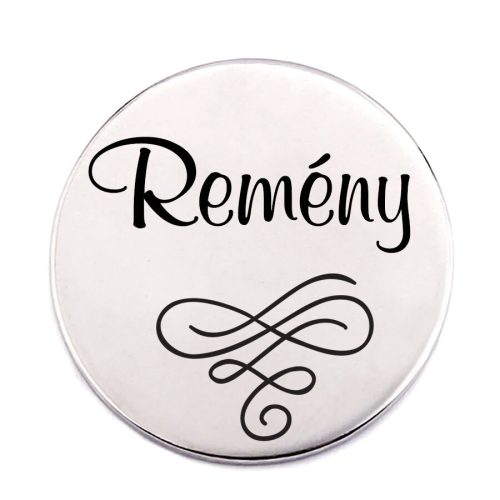 remény-acél-kitűző