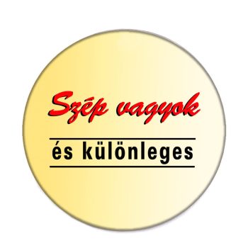 szép-vagyok-acél-kitűző