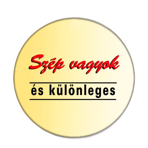 szép-vagyok-acél-kitűző