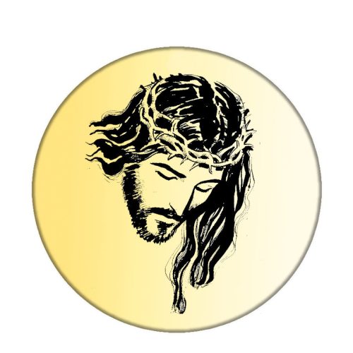 Jézus-acél-kitűző