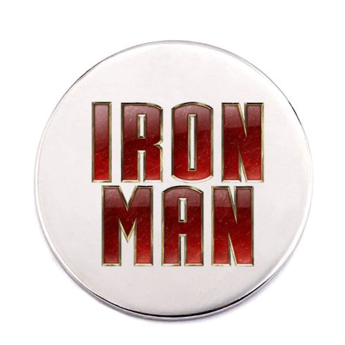 Iron-Man-acél-kitűző