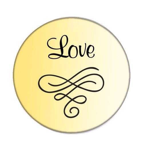 love-acél-kitűző