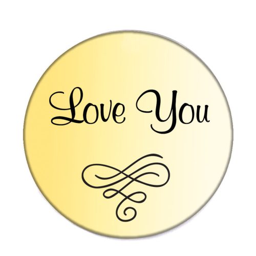 love-acél-kitűző