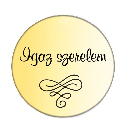 love-acél-kitűző