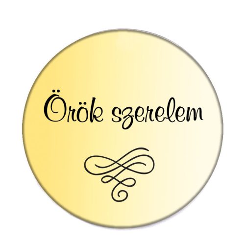 love-acél-kitűző