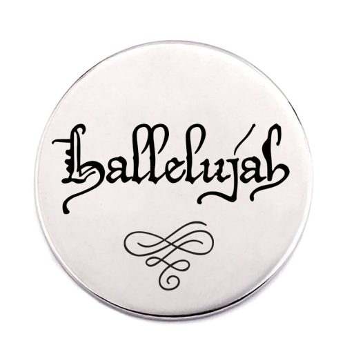 hallelujah-acél-kitűző