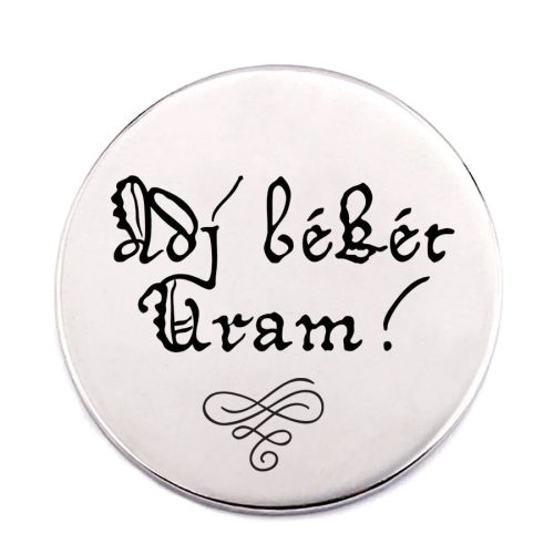 adj-békét-uram-acél-kitűző
