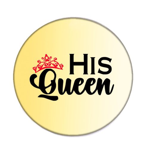 his-queen-acél-kitűző