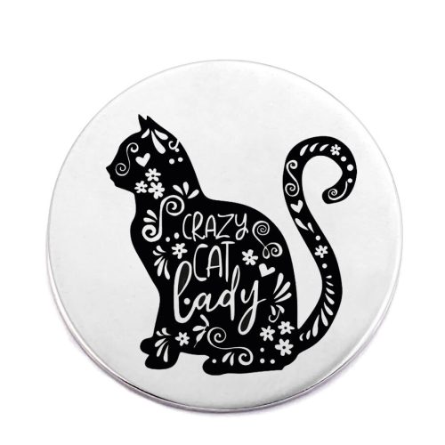 cat-lady-acél-kitűző
