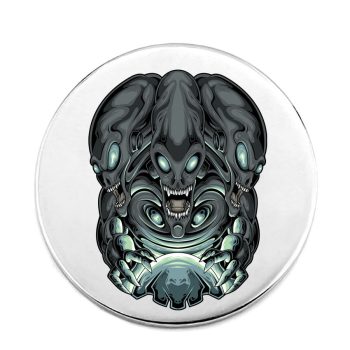gorillás-acél-kitűző