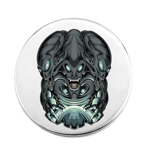 gorillás-acél-kitűző