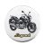 motoros-acél-kitűző