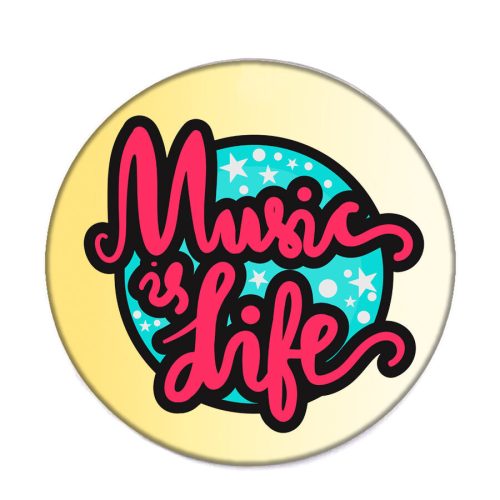 music-acél-kitűző