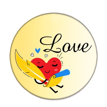 love-acél-kitűző