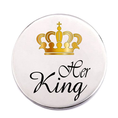 her-king-acél-kitűző