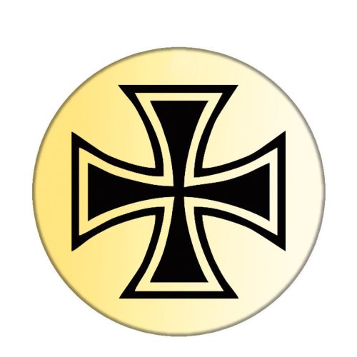 kereszt-acél-kitűző