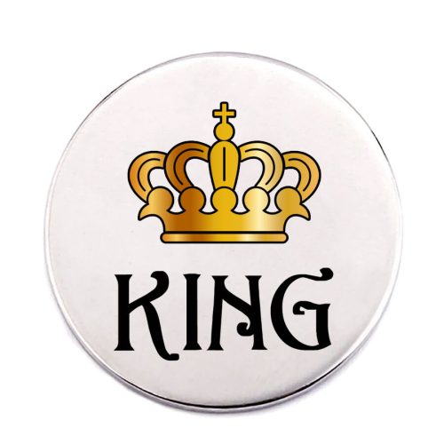 king-acél-kitűző