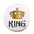 king-acél-kitűző
